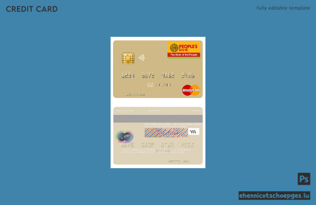 Sri Lanka People's Bank Mastercard Beispielvorschau